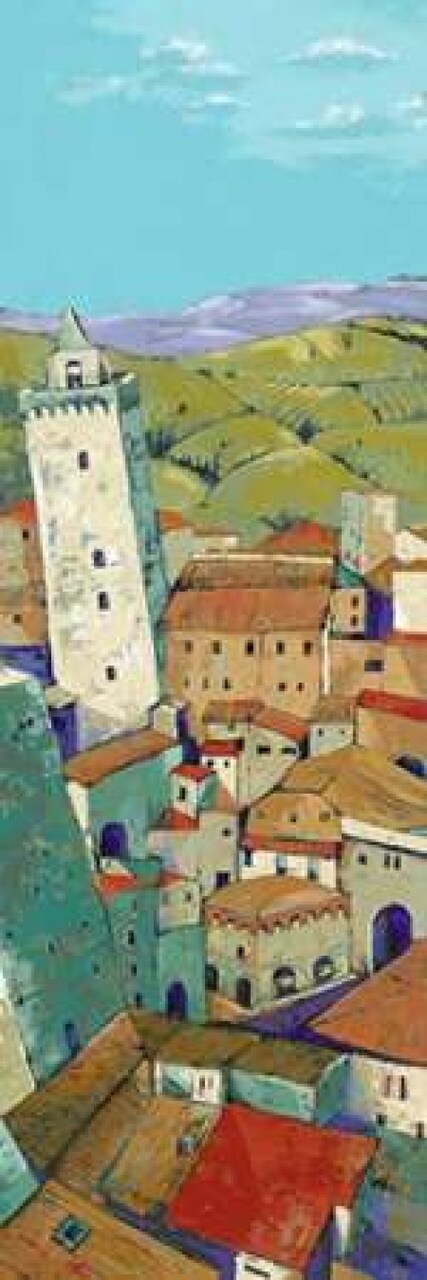 Rooftops of San Gimignano Poster Print by Jane Henry Parsons - Item # VARPDXP1006D